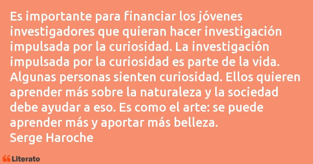 Frases de Serge Haroche