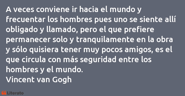 Frases de Vincent van Gogh