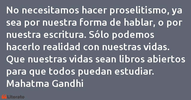 Frases de Mahatma Gandhi