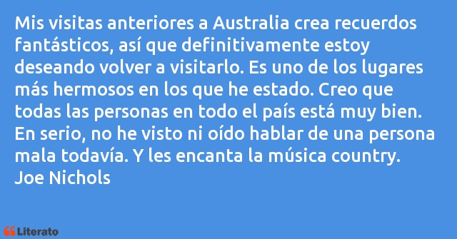 Frases de Joe Nichols