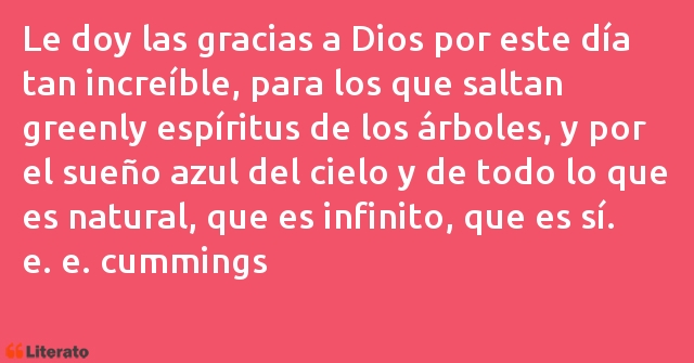 Frases de e. e. cummings