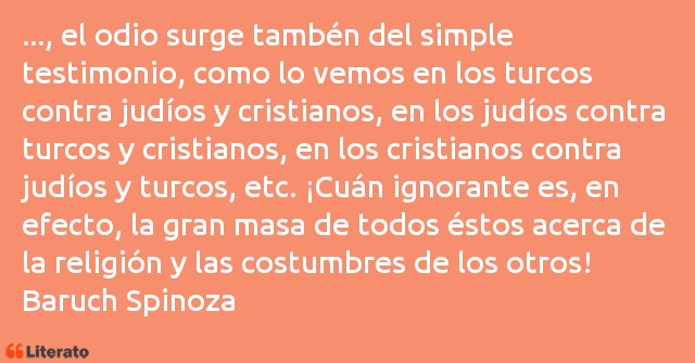 Frases de Baruch Spinoza