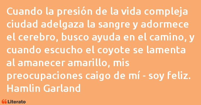 Frases de Hamlin Garland