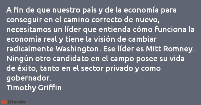 Frases de Timothy Griffin