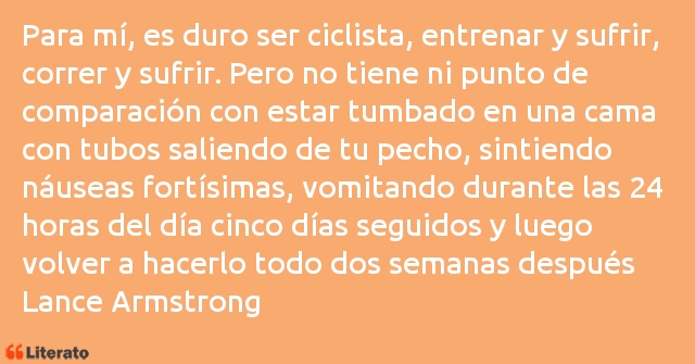 Frases de Lance Armstrong