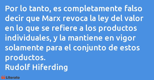 Frases de Rudolf Hiferding