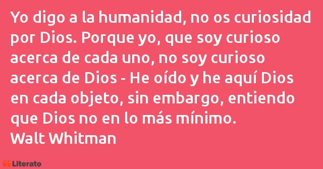 Frases de Walt Whitman