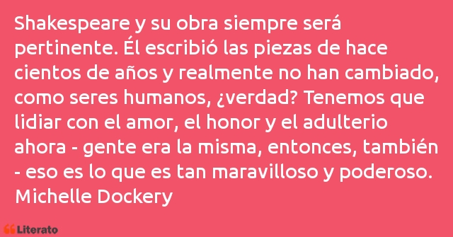 Frases de Michelle Dockery