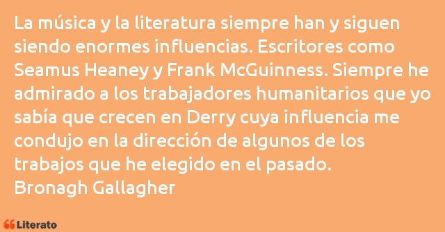 Frases de Bronagh Gallagher