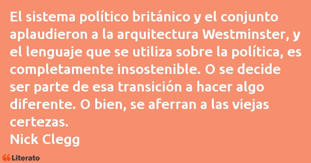 Frases de Nick Clegg