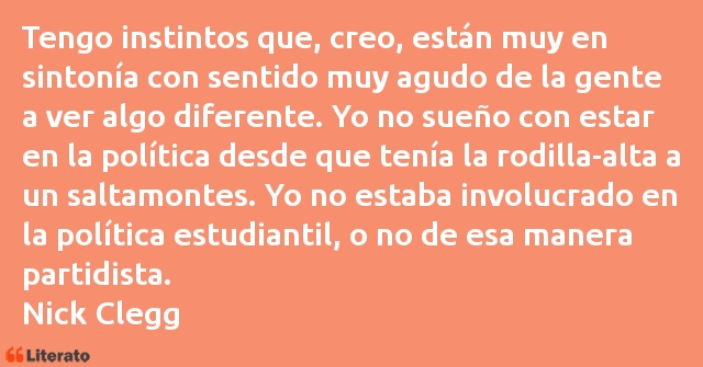 Frases de Nick Clegg