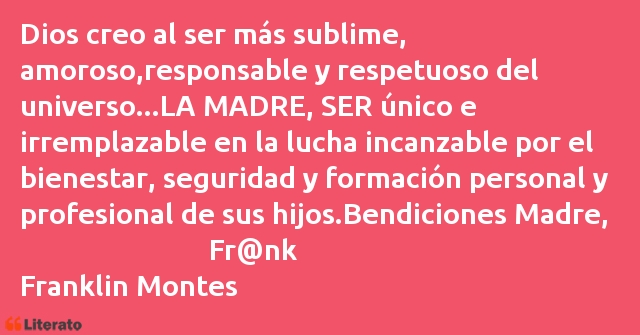 Frases de Franklin Montes