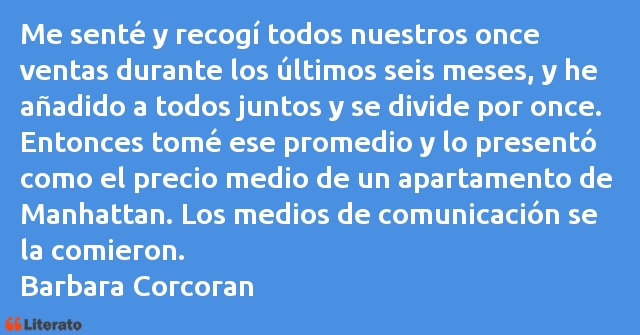 Frases de Barbara Corcoran