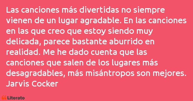 Frases de Jarvis Cocker