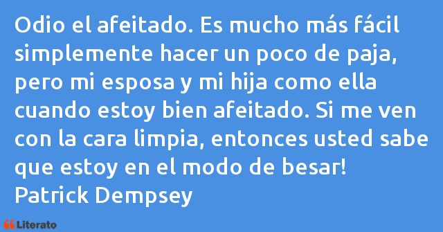 Frases de Patrick Dempsey