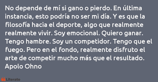 Frases de Apolo Ohno