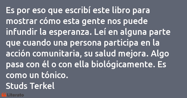 Frases de Studs Terkel