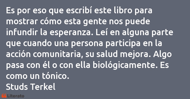 Frases de Studs Terkel