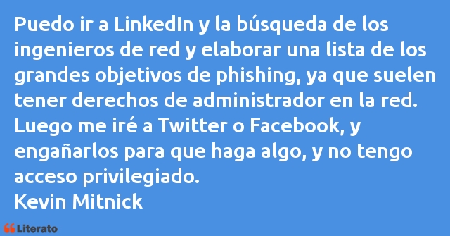 Frases de Kevin Mitnick