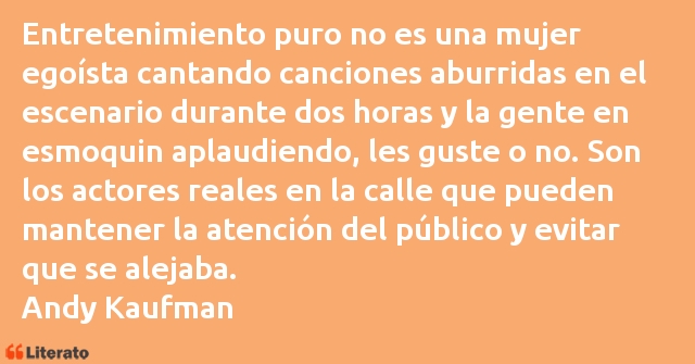 Frases de Andy Kaufman