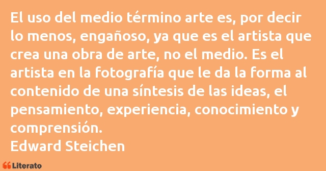 Frases de Edward Steichen