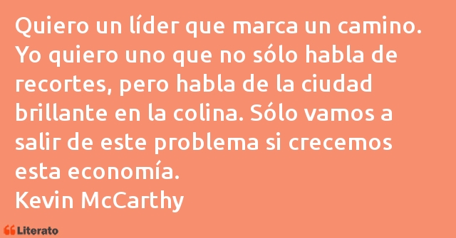 Frases de Kevin McCarthy