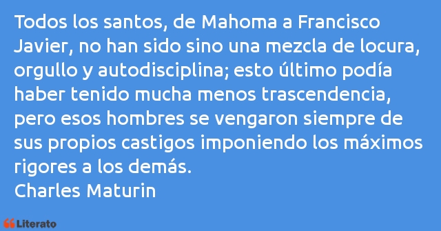 Frases de Charles Maturin