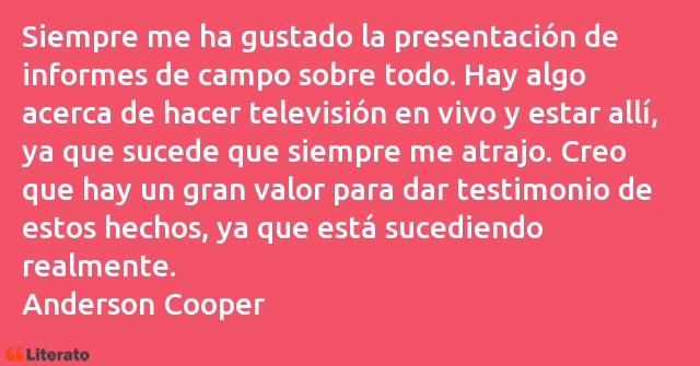 Frases de Anderson Cooper