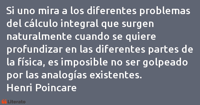 Frases de Henri Poincare