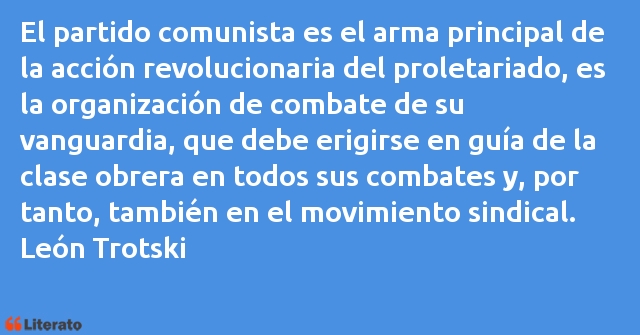 Frases de León Trotski