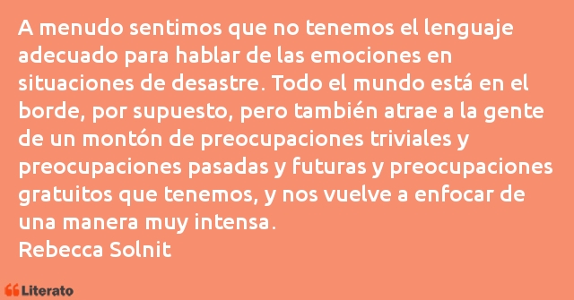 Frases de Rebecca Solnit
