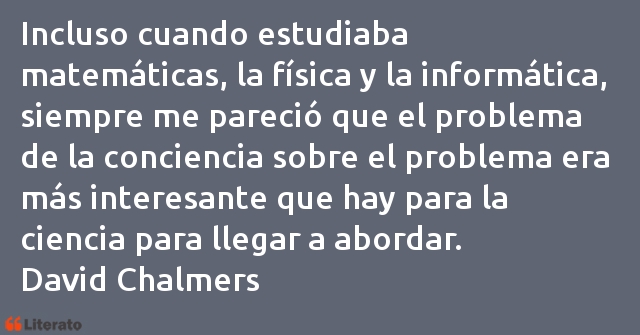 Frases de David Chalmers