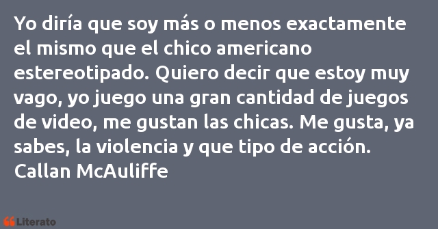 Frases de Callan McAuliffe