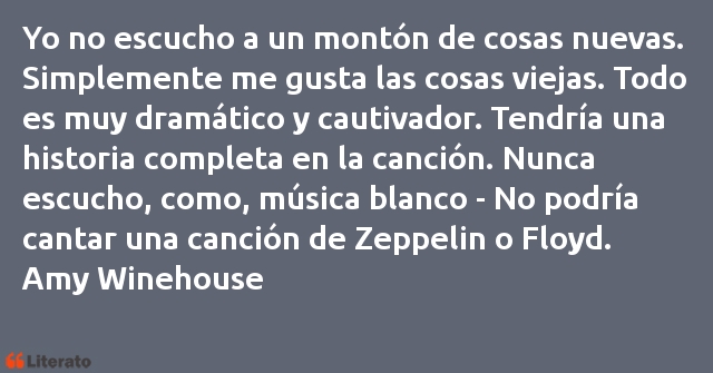 Frases de Amy Winehouse