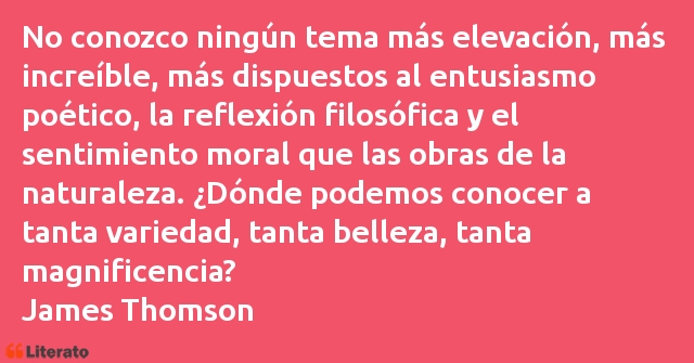 Frases de James Thomson