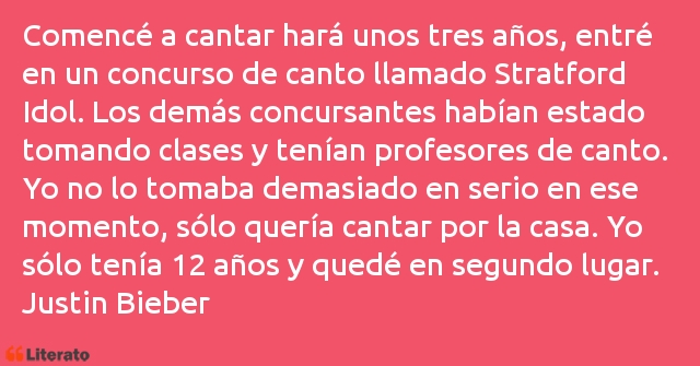 Frases de Justin Bieber