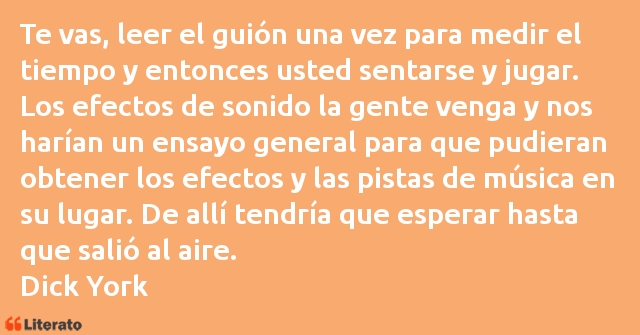 Frases de Dick York