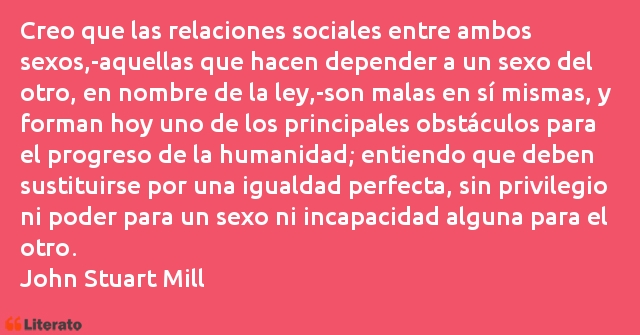 Frases de John Stuart Mill