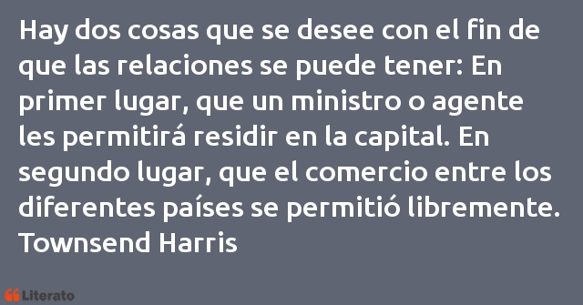 Frases de Townsend Harris