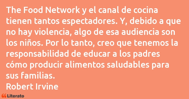 Frases de Robert Irvine