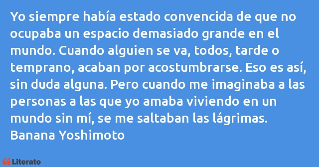 Frases de Banana Yoshimoto