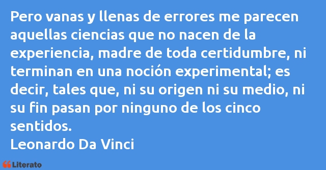 Frases de Leonardo Da Vinci