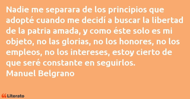 Frases de Manuel Belgrano