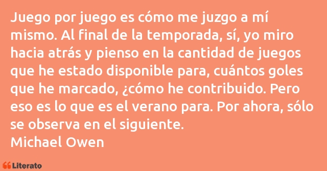 Frases de Michael Owen