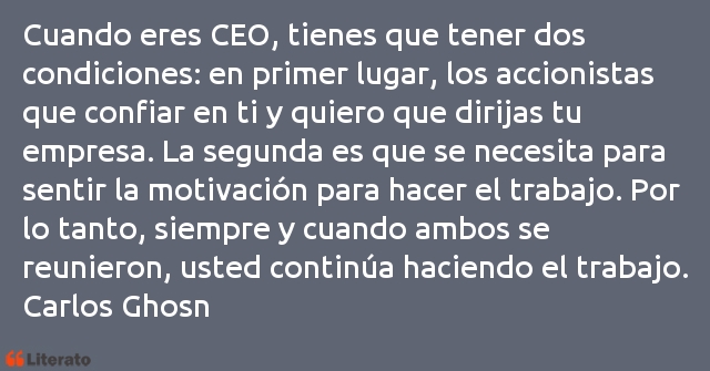 Frases de Carlos Ghosn