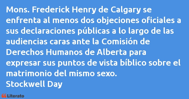 Frases de Stockwell Day