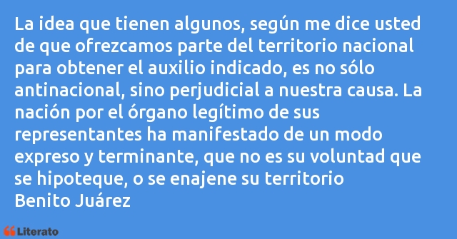 Frases de Benito Juárez