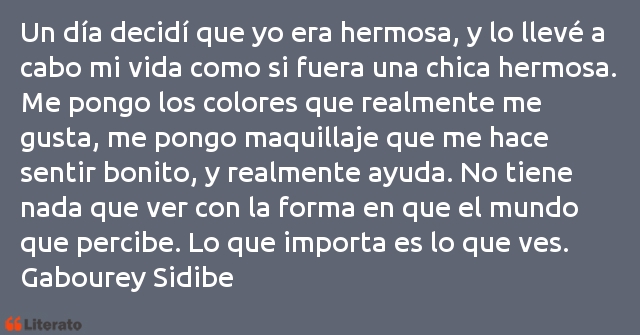 Frases de Gabourey Sidibe