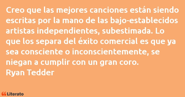 Frases de Ryan Tedder