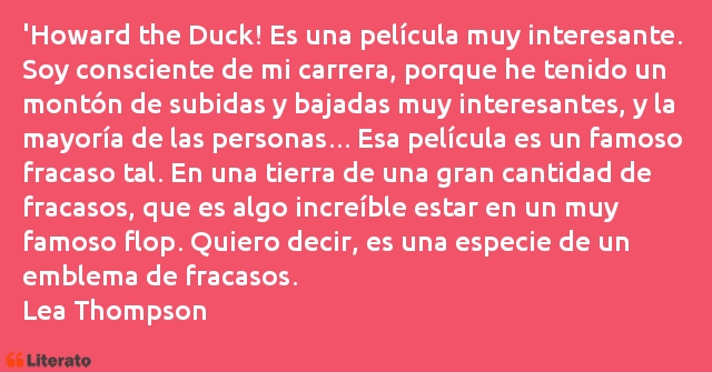 Frases de Lea Thompson